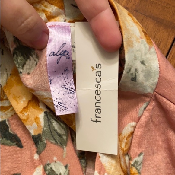 Nwt Francescas Alya XS S pink floral swing dress - Picture 2 of 6